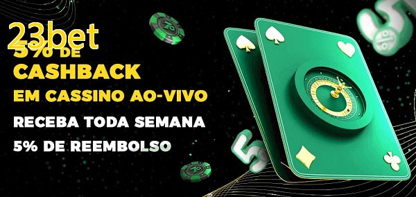 Promoções do cassino ao Vivo 23bet
